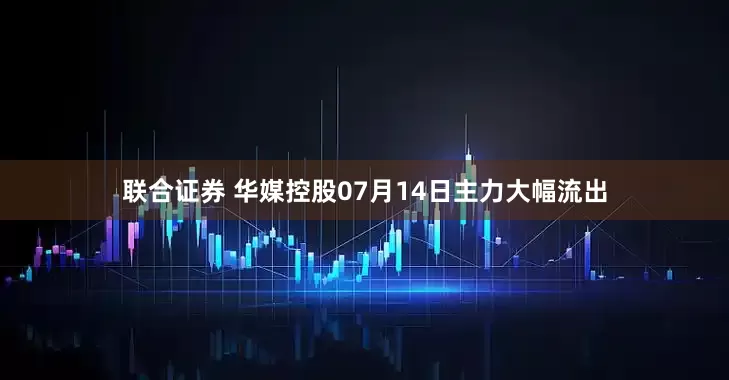 联合证券 华媒控股07月14日主力大幅流出