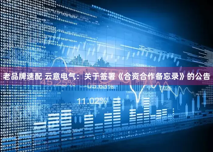 老品牌速配 云意电气：关于签署《合资合作备忘录》的公告