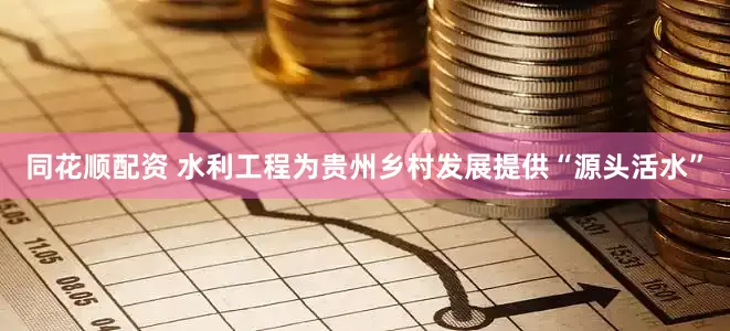 同花顺配资 水利工程为贵州乡村发展提供“源头活水”